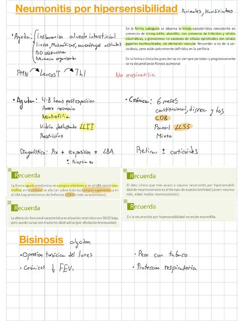 Neumonitis por hipersensibilidad 