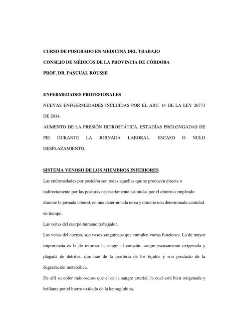 Sistem venoso para libro laboral