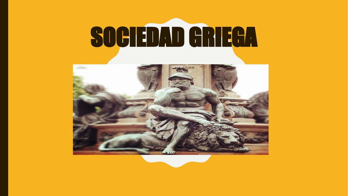 Sociedad griega