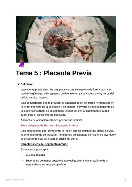 Placenta Previa