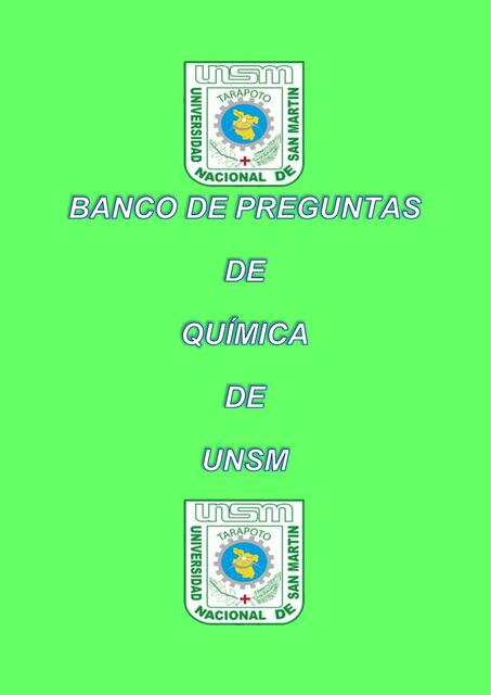 Banco de Preguntas de Química UNSM