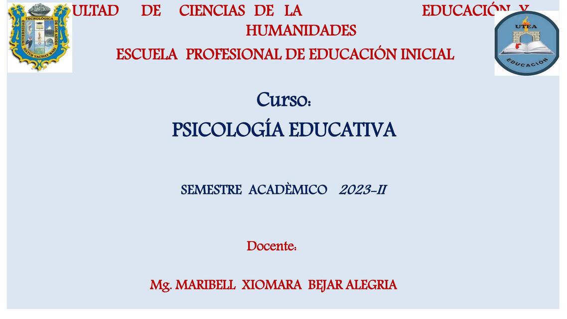 Psicología educativa 