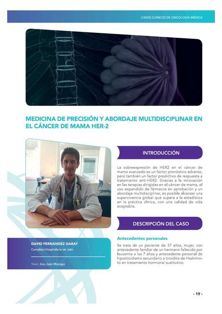 Medicina de Precisión y Abordaje Multidisciplinar en el Cáncer de Mama 