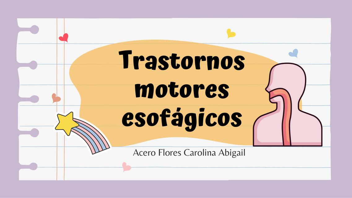 Trastornos motores esofágicos- Aclasia