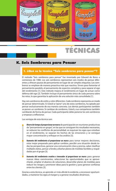 Qué es la técnica Seis sombreros para pensar