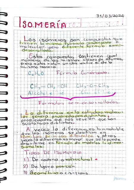 Isomería estructural