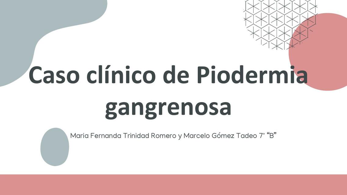 Caso clínico de piodermia