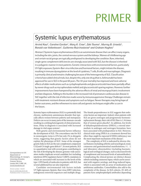 Lupus eritematoso sistémico