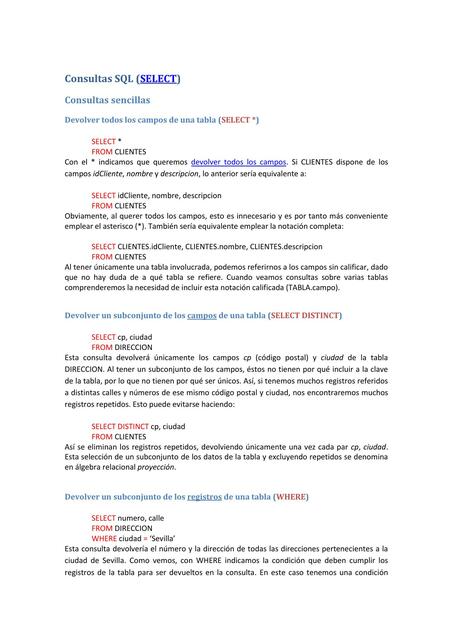 Consultas SQL | INDUX | uDocz