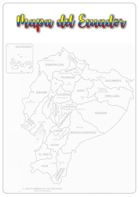 Mapa del Ecuador 