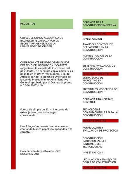 MAESTRIAS COMPARATIVA DE ASIGNATURAS