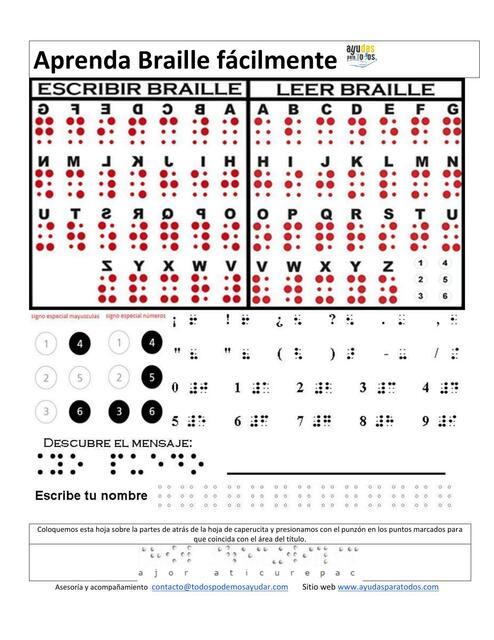 Aprenda Braille Fácilmente 