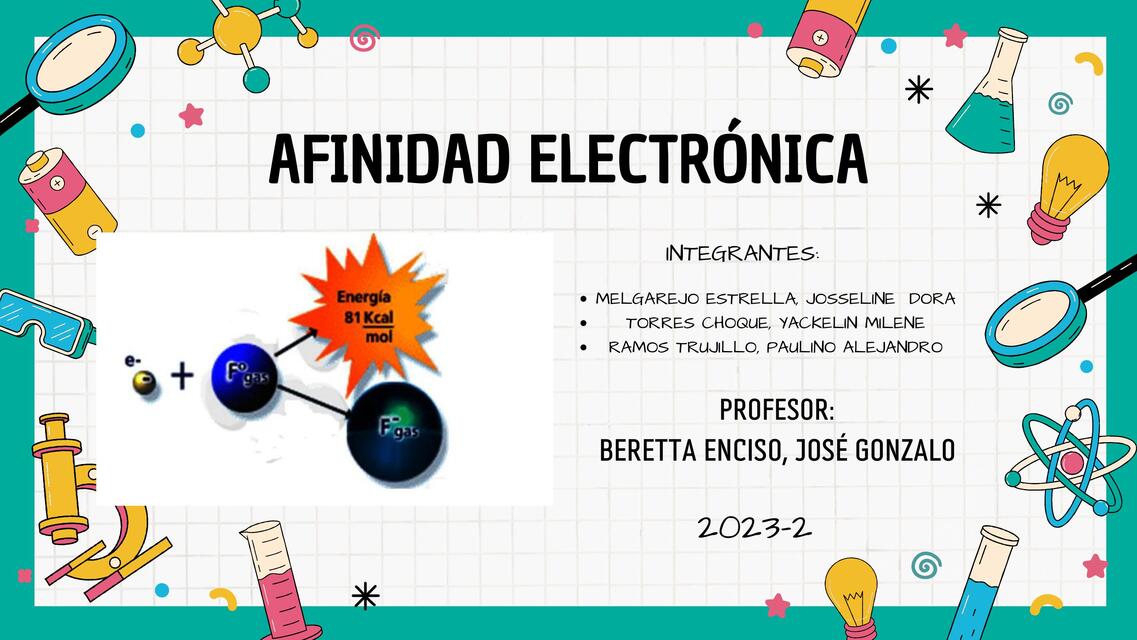 Afinidad electrónica  