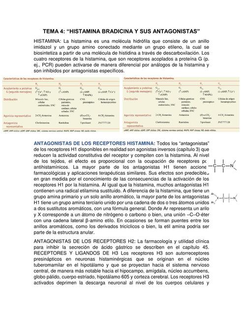 Histamina bradicinina y sus antagonitas