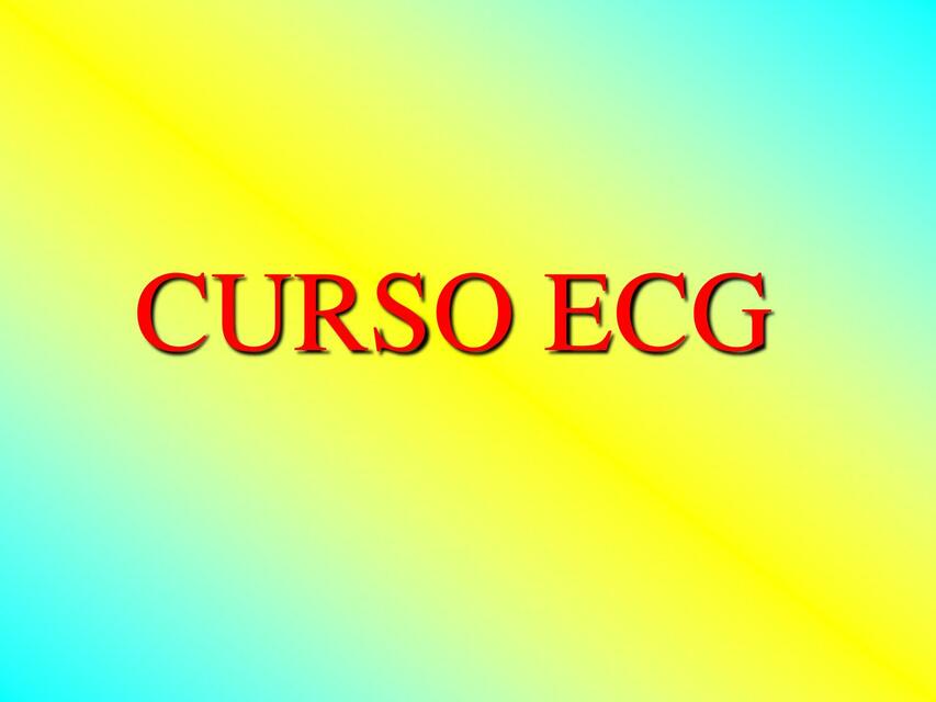 Cursos ECG 