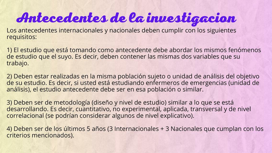 Antecedentes de la investigación | Erica AF | uDocz