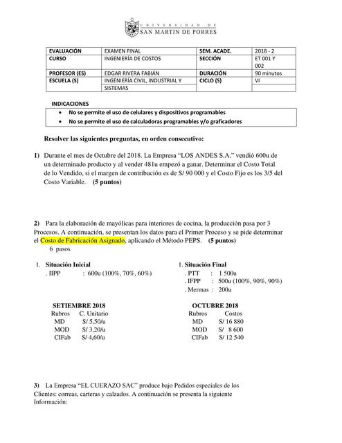 Ingeniería de costos 