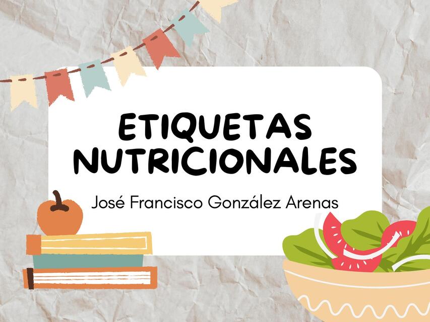 Etiquetas nutricionales 