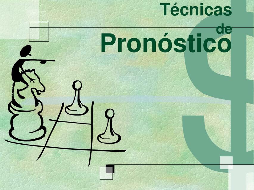 Técnicas de Pronóstico 