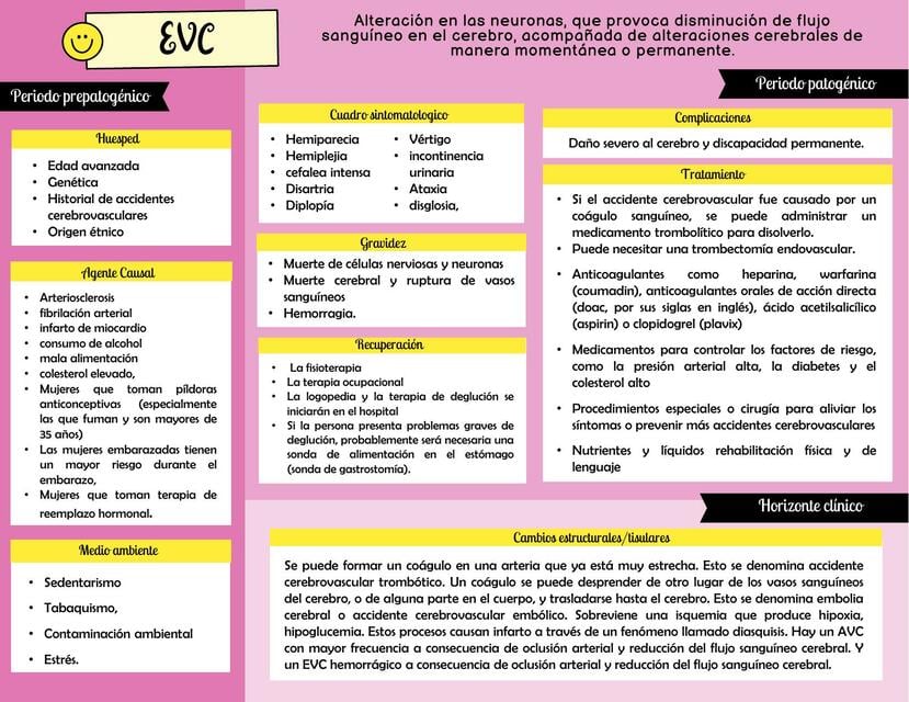 Evento vascular cerebral Historia natural de la enfermedad | Karen
