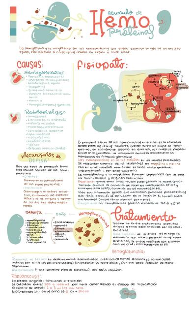 Acumulos de hemoproteinas