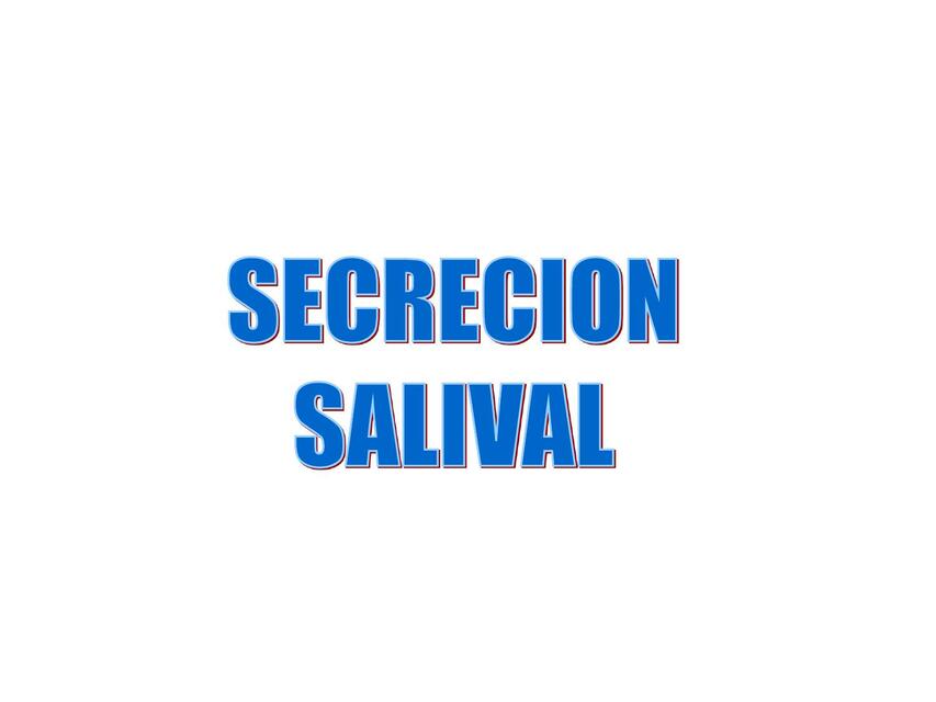 Secreción salival 