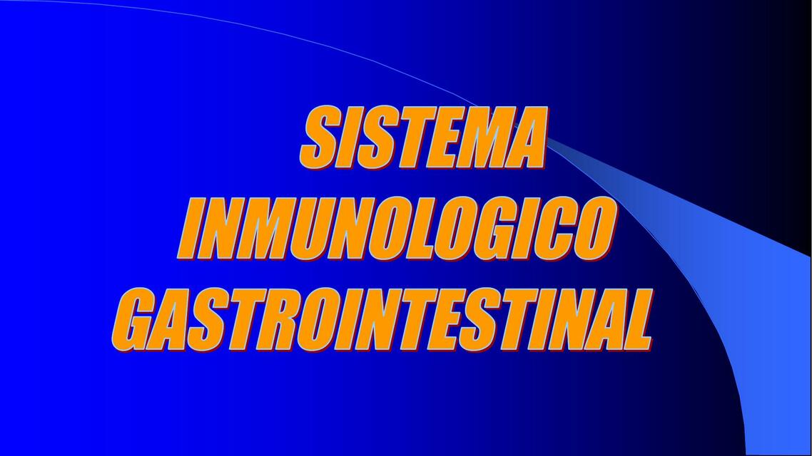 Sistema inmunológico gastrointestinal