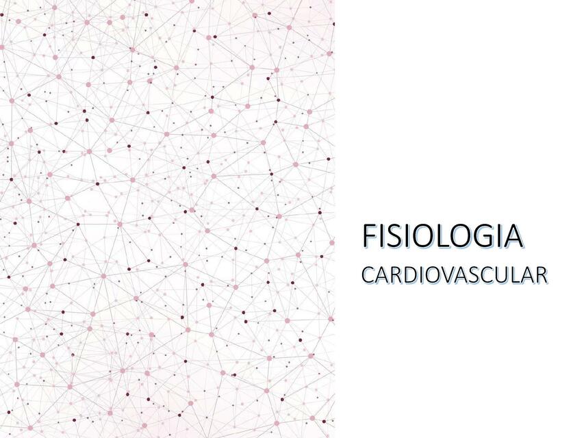 Fisiología cardiovascular 