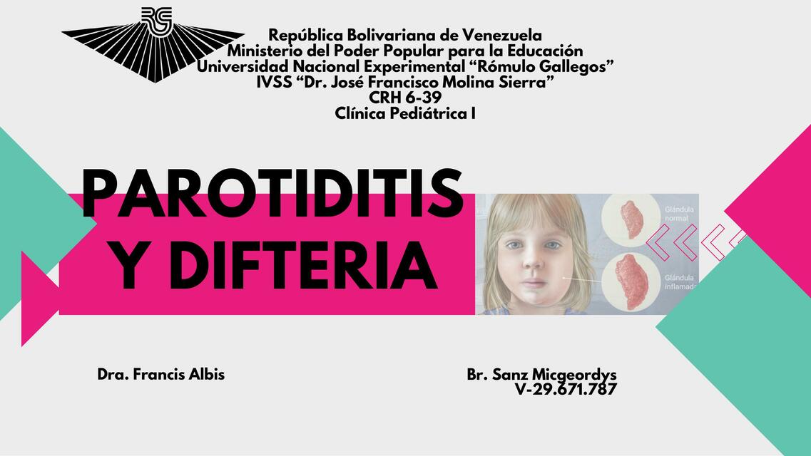 Parotiditis y difteria 