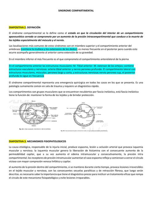 Síndrome compartimental  