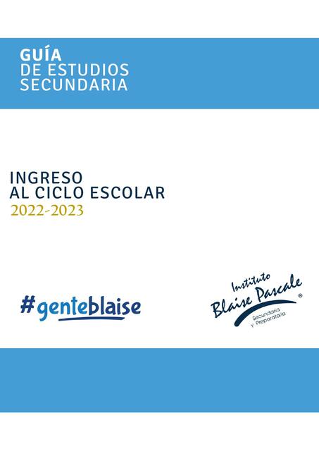 Guía estudio admisión secundaria