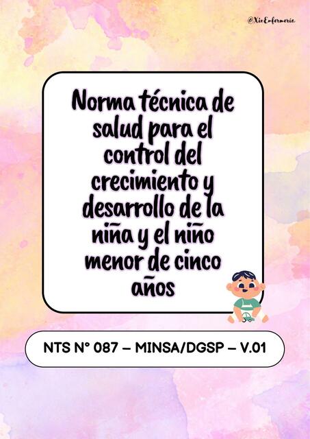 Norma técnica para el control de crecimiento y desarrollo del niñ@ menor de 5 añ