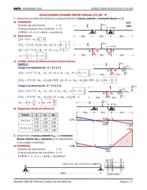 Solucionario de Estructuras Isostáticas 