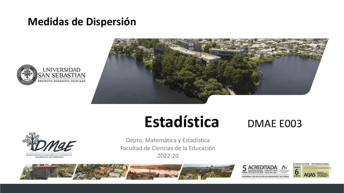  Medidas de Dispersión