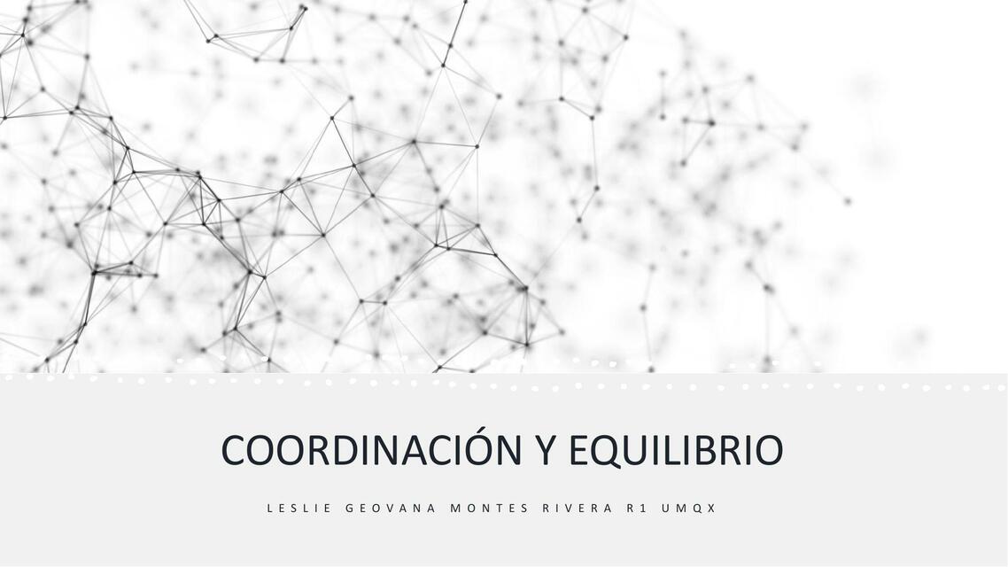 Coordinación y Equilibrio 