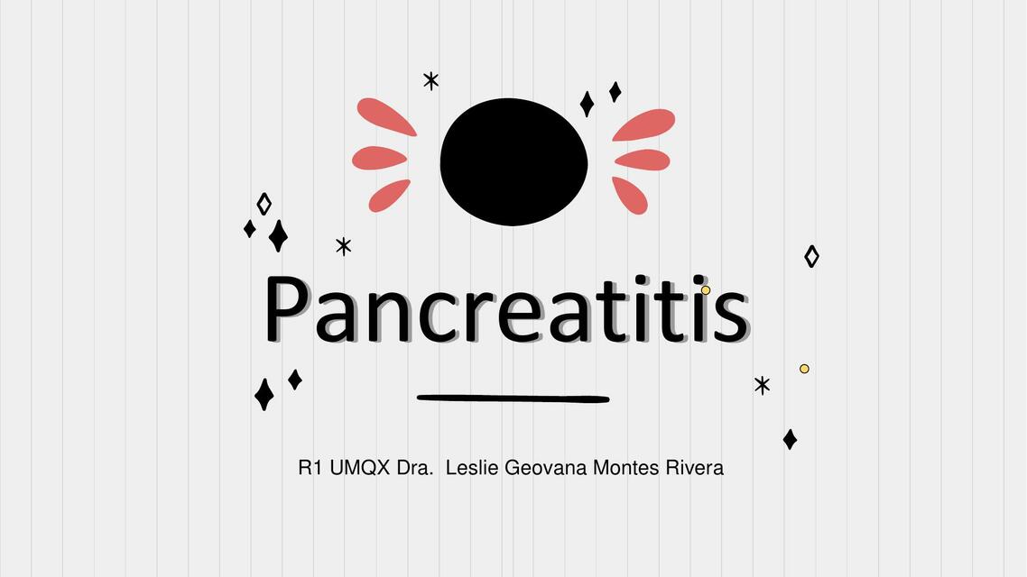 Pancreatitis