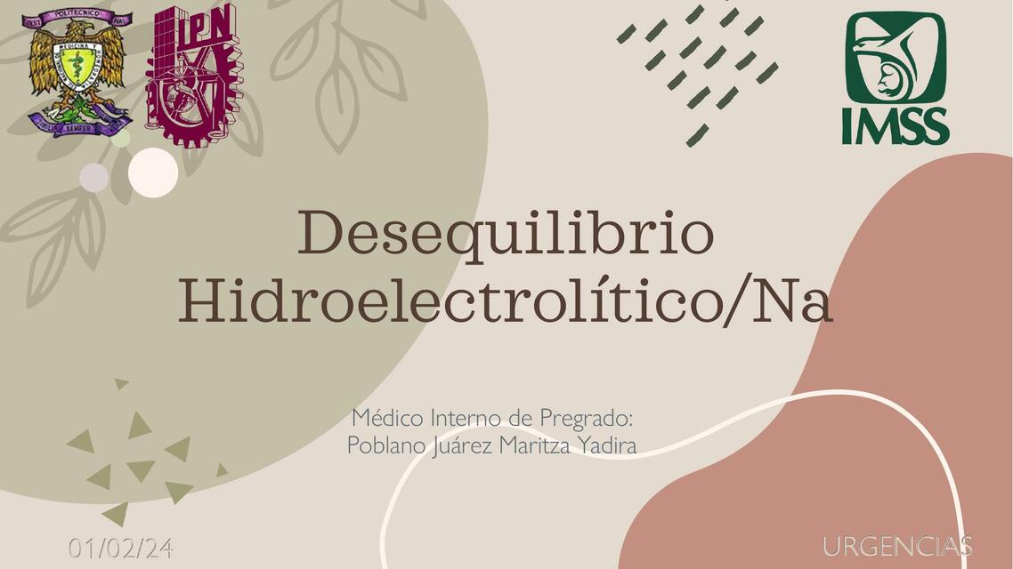 Desequilibrio Hidroelectrolítico