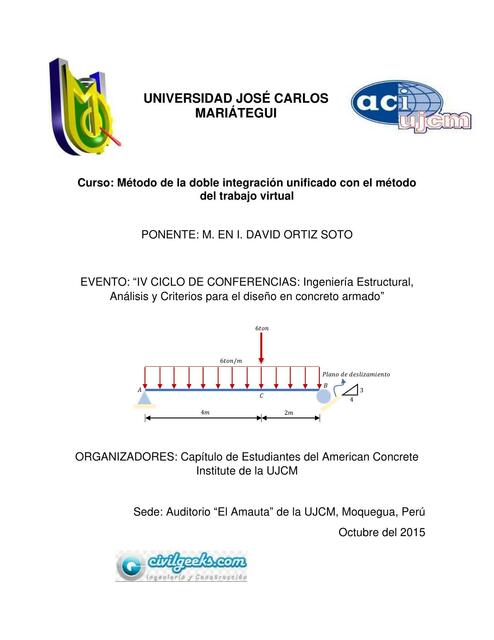 Curso Método De Doble Integración Para Trabajo Virtual