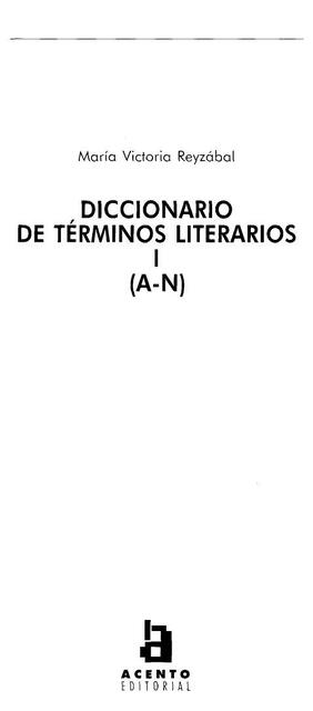 Diccionario de terminos lieratiros A-N