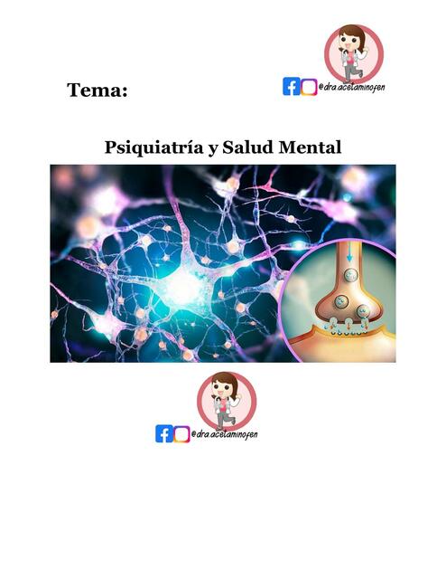 Psiquiatría y salud mental 