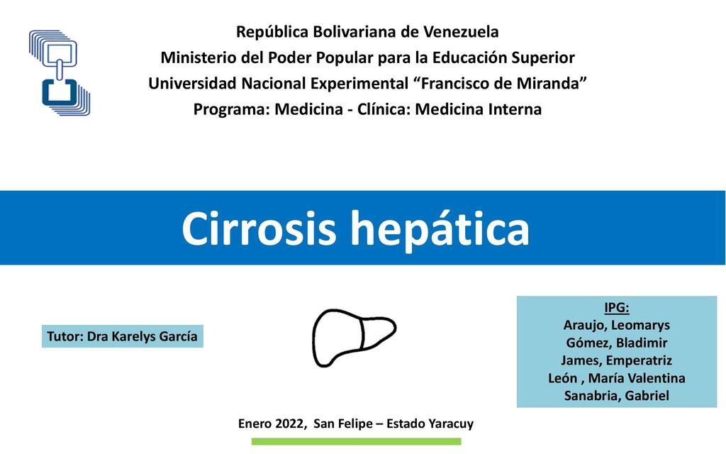 Cirrosis Hepática 