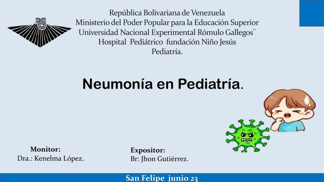 Neumonía en Pediatría 