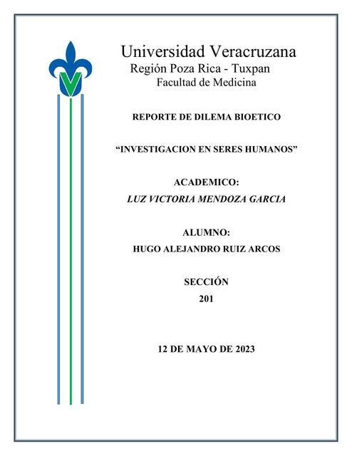 Investigación en seres humanos Hugo Alejandro uDocz