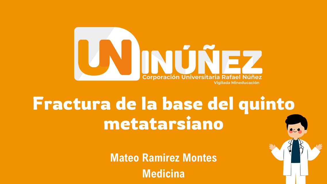 Fractura de la base del quinto metatarsiano