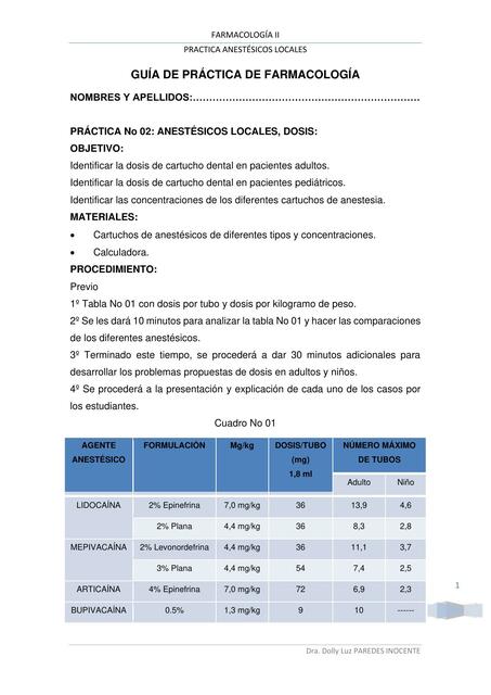 Guía de prácticas de farmacología 