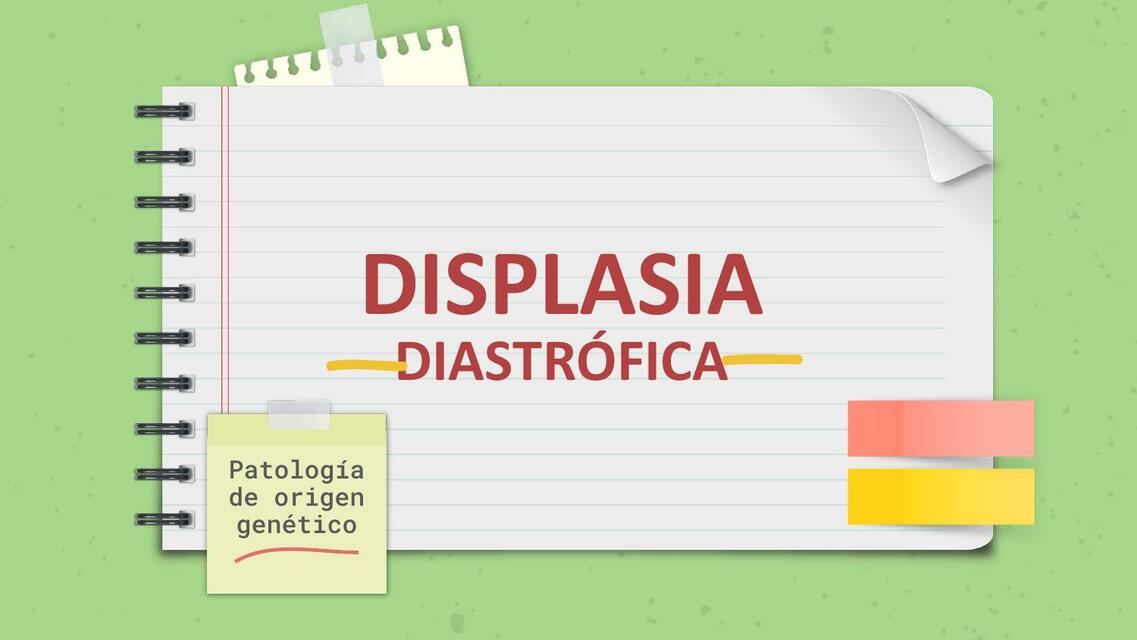 Displasia Diastrófica 