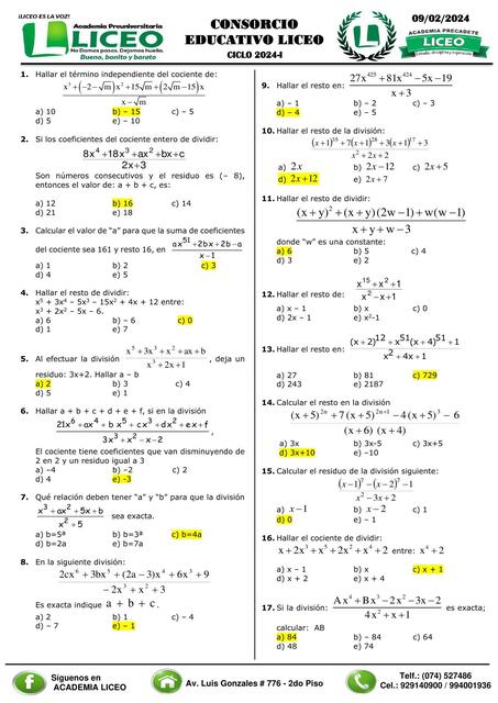 Algebra