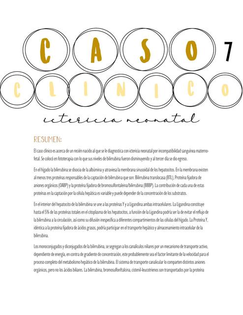 Ictericia Neonatal 