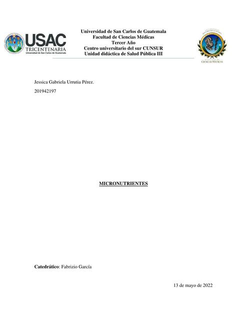 Tarea de Micronutrientes 