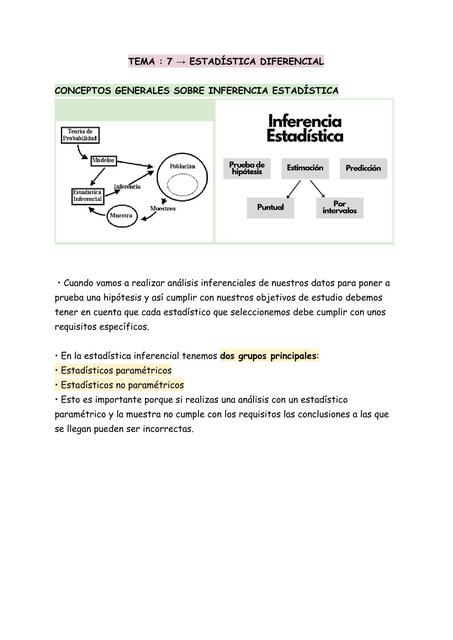 Estadística diferencial 